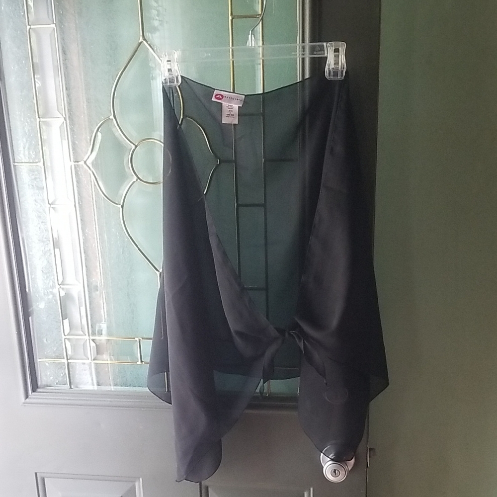 Absolutely Black Sheer Swim Sarong